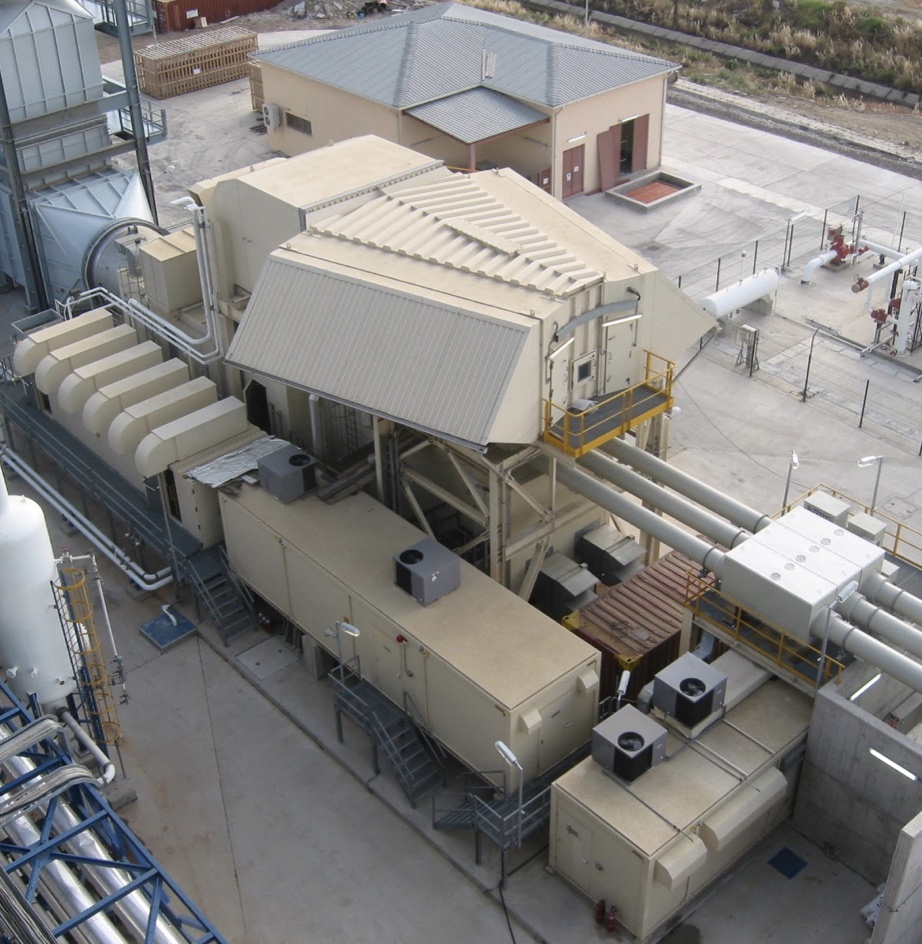 An industrial gas turbine plant handled as project cargo